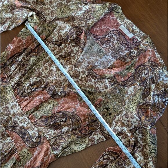 Ulla Johnson Maris Paisley-print Silk Crepe Bow Ruffle Mini Dress, size 8 - Picture 8 of 13